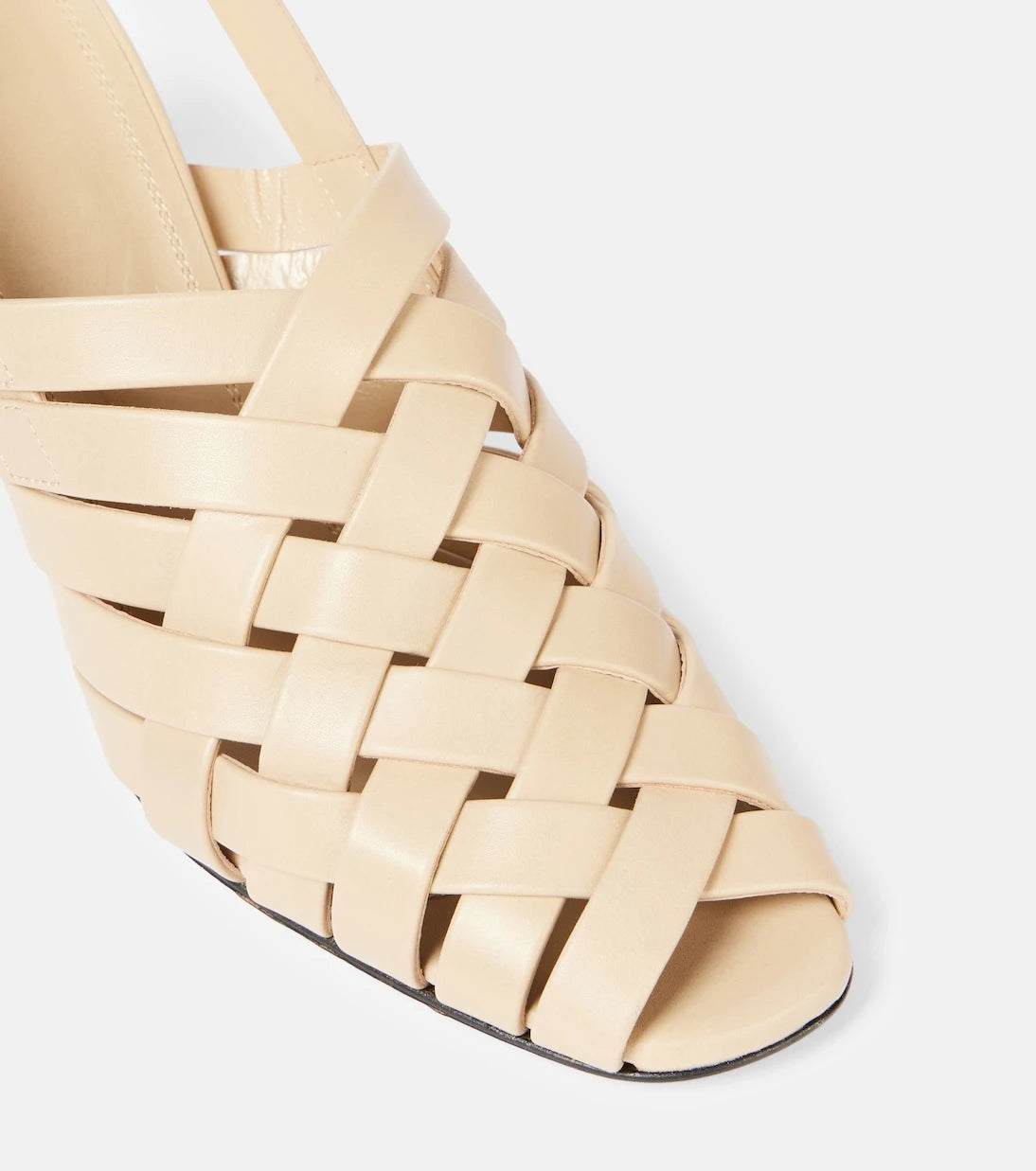 Souliers Martinez - Leona 80 leather slingback pumps