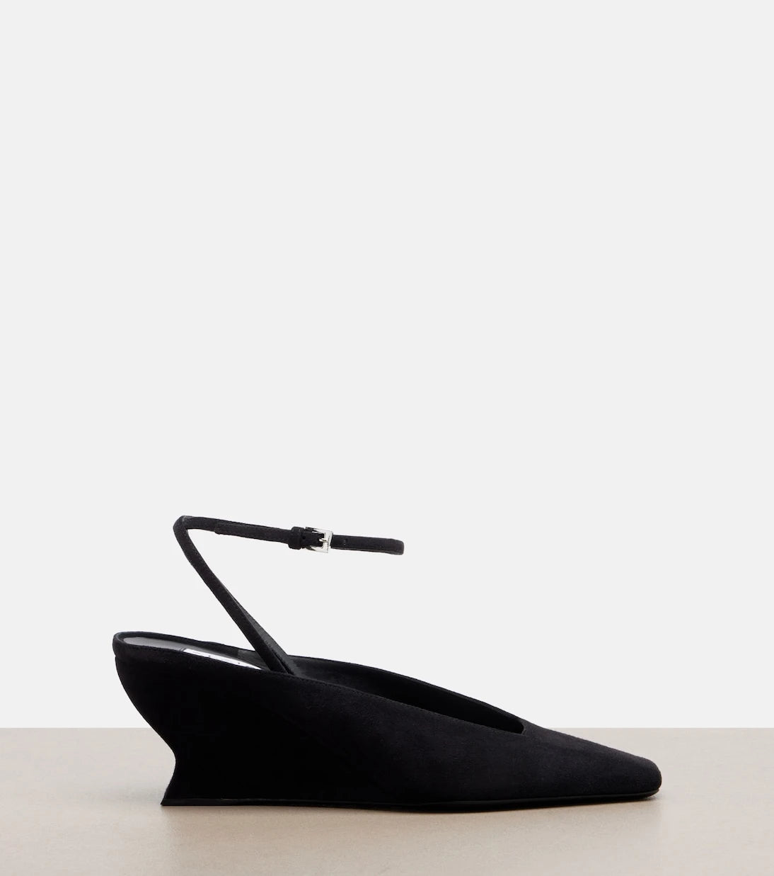 Alaïa - Wave suede wedges