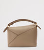 LOEWE Brown Mini Leather Puzzle Edge Top-Handle Bag