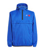 Comme Des Garçons Play Blue x K-Way Nylon Water-Resistant Half-Zip Jacket