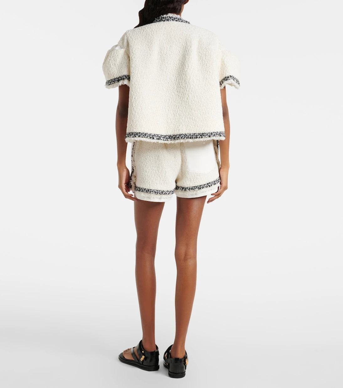 Sacai - Bouclé shorts
