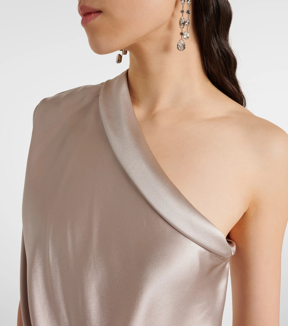 The Sei - Asymmetric silk satin top