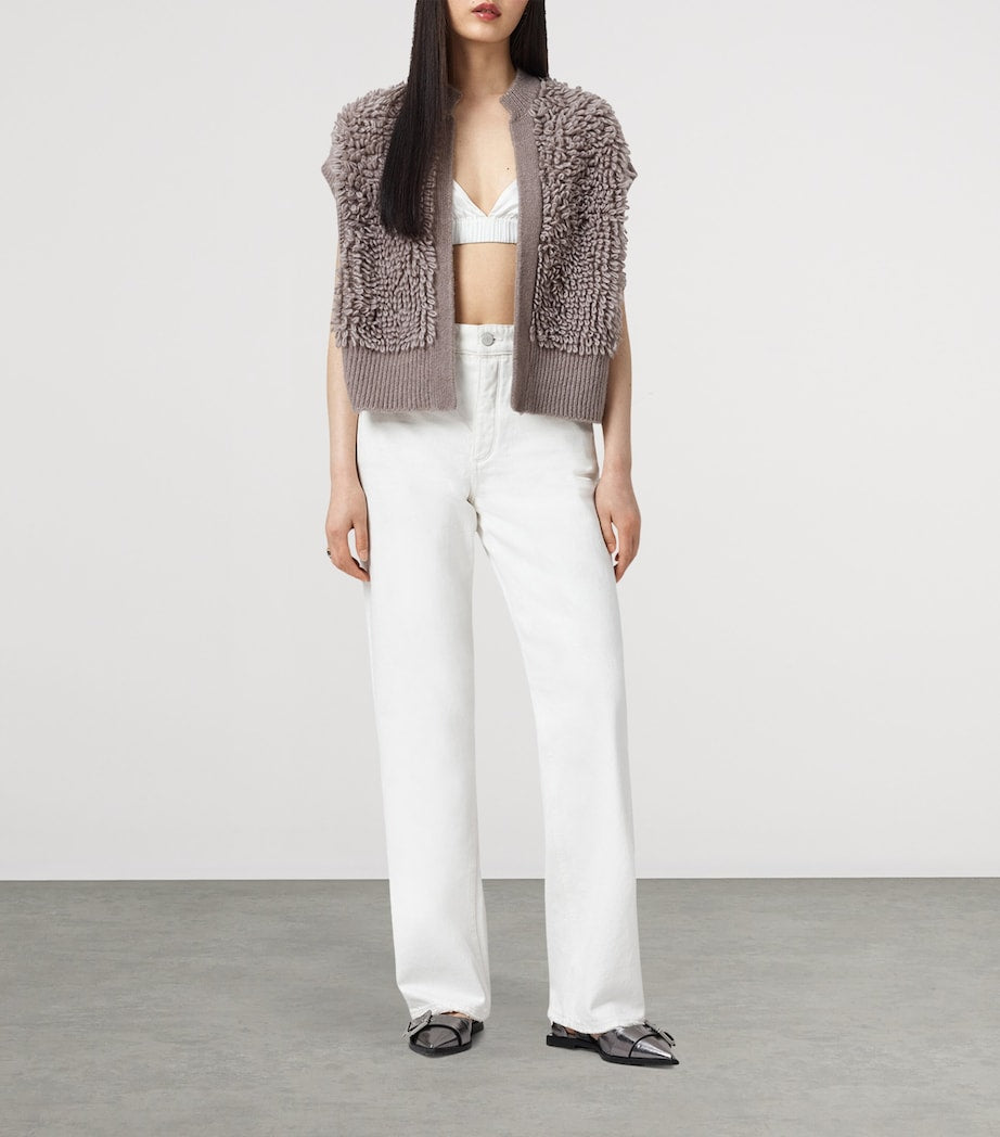 Wool-Blend Open-Front Elias Gilet