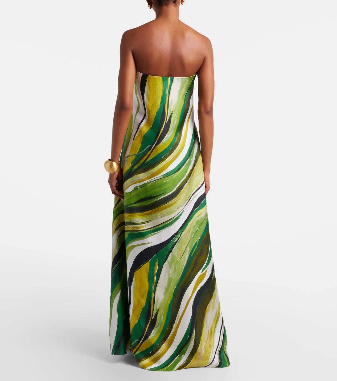 Christopher Esber - Strapless printed silk gown