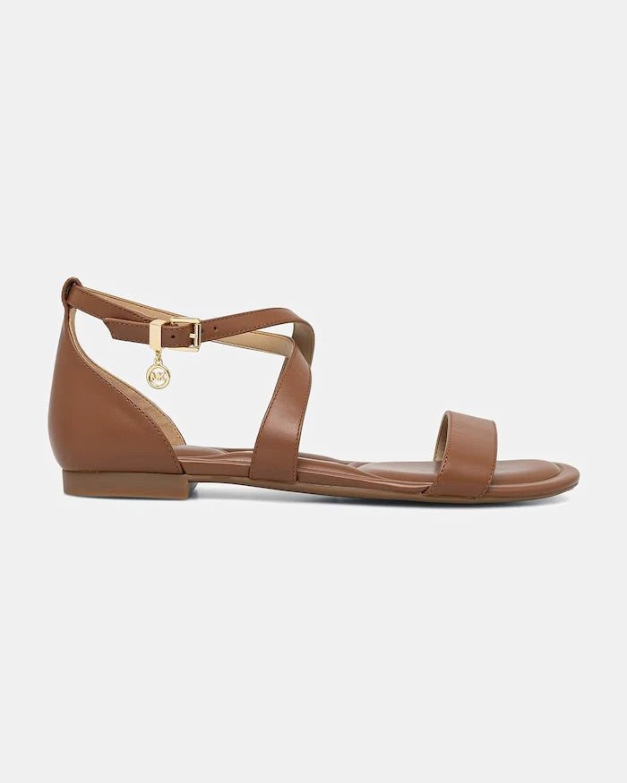 MICHAEL Michael Kors kadın deri düz tabanlı Alexa Flex Flat Sandal