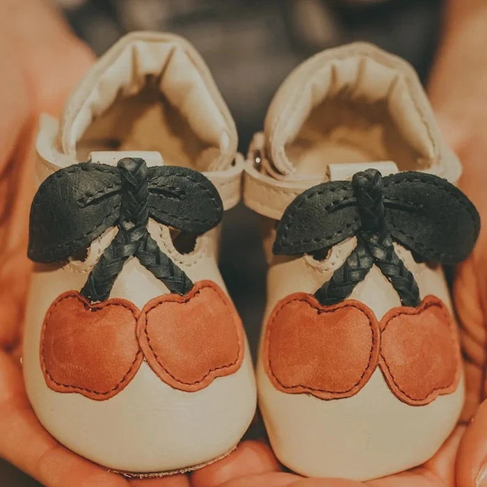 Бебешки кожени обувки Donsje Nanoe Shoes Cherry