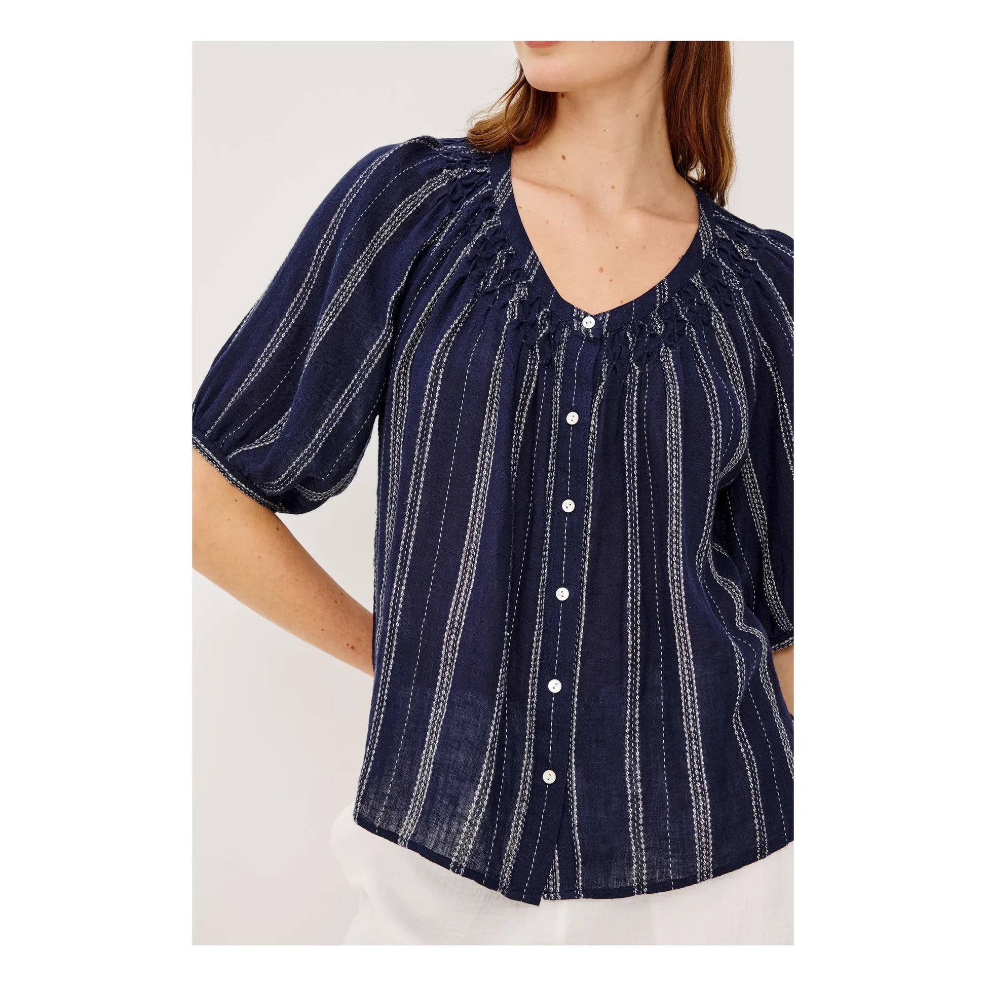 Rails - Blouse Stripes Rix | Navy blue