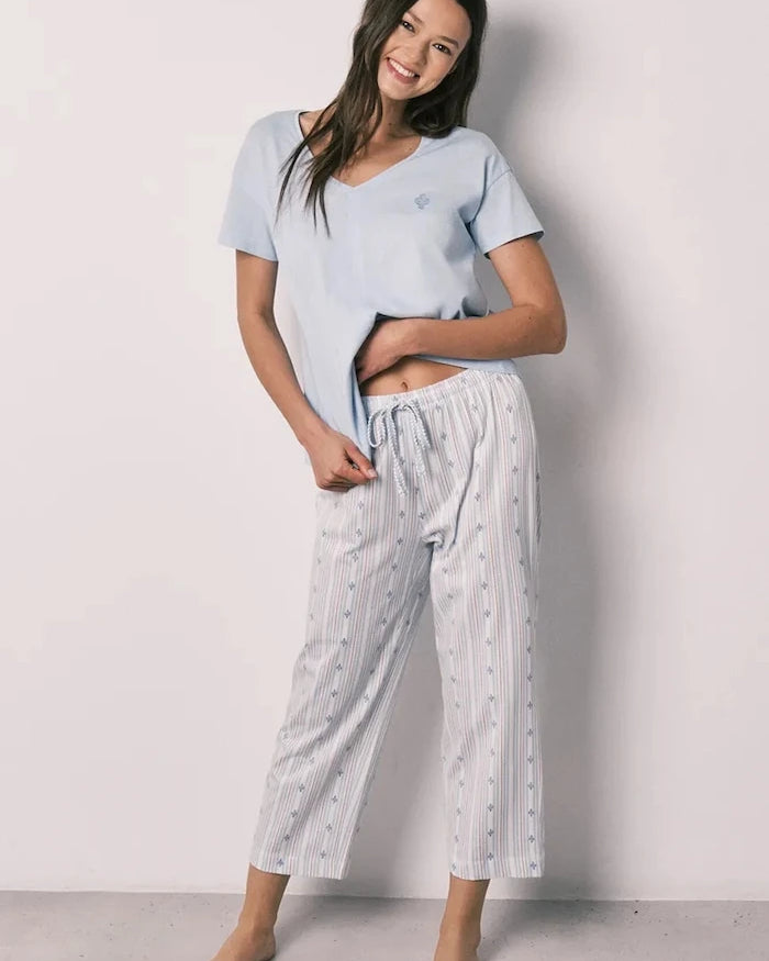 women'secret kadın pamuklu iki parçalı pijama