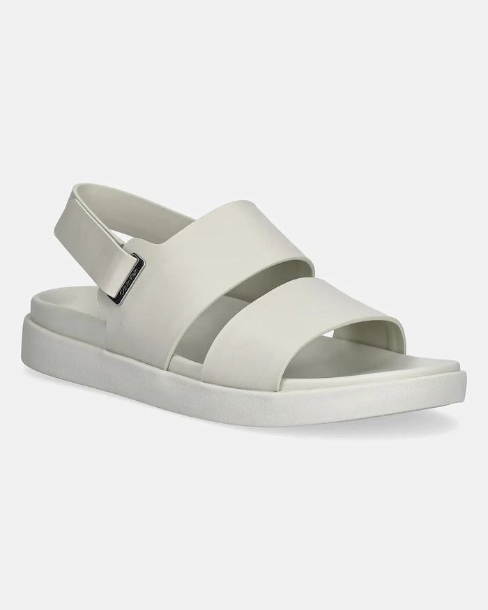 Calvin Klein FLAT ADJ SANDAL EYELET Deri Sandalet