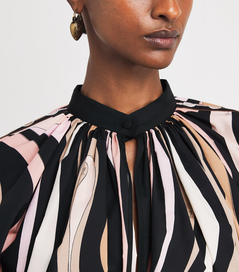 Multi Cotton Printed Blouse