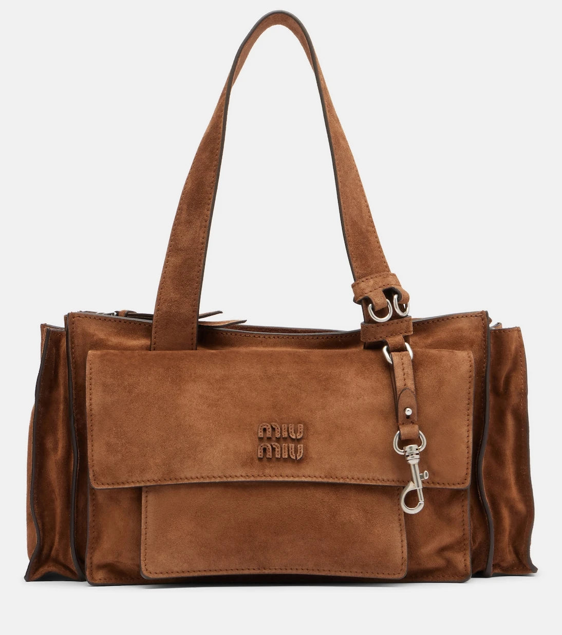 Miu Miu - Utilitaire suede shoulder bag