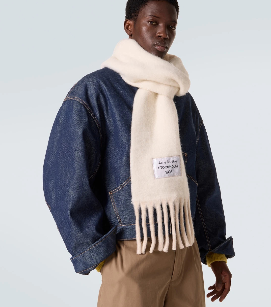 Acne Studios - Fringed alpaca and wool-blend scarf