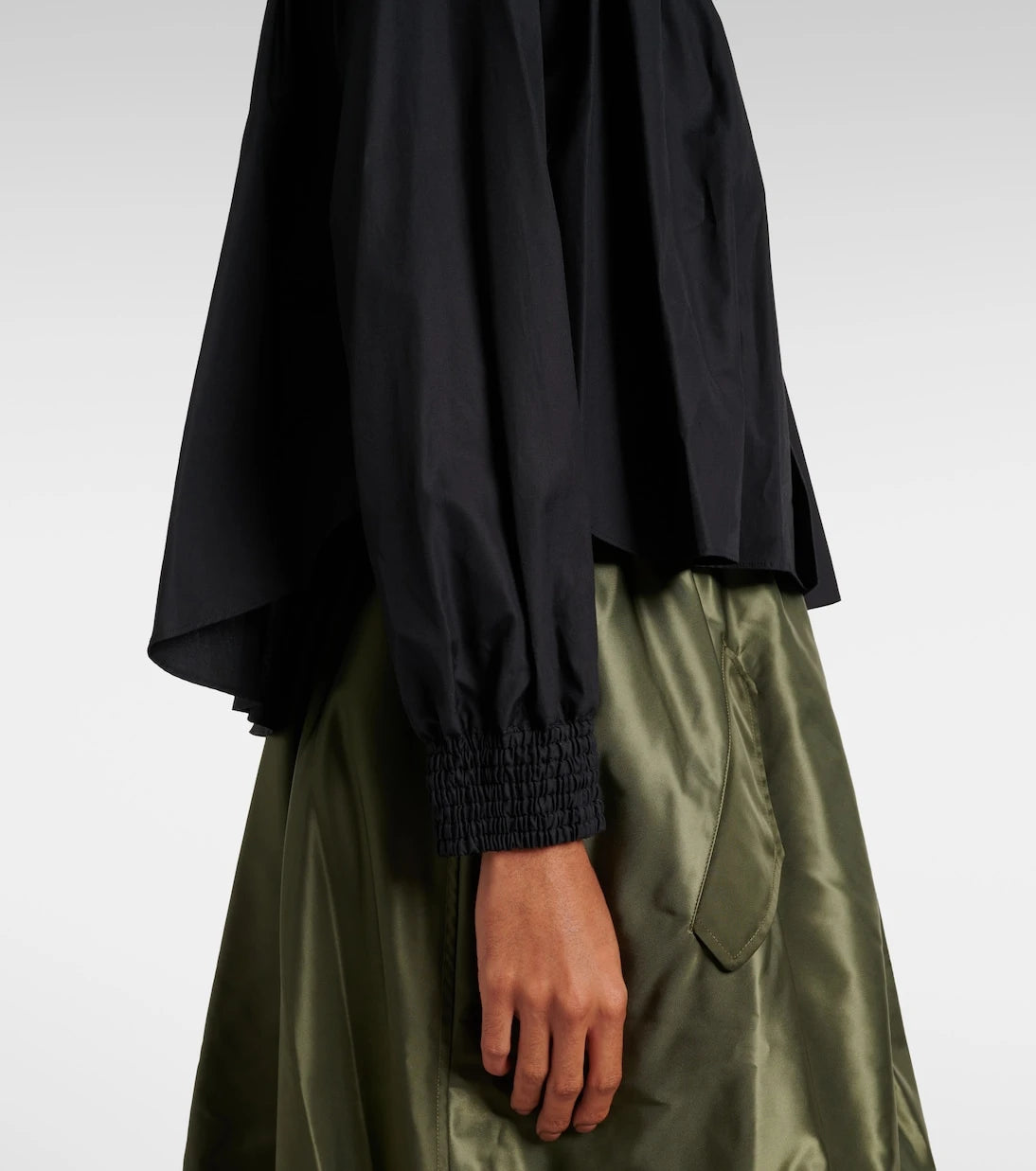 Noir Kei Ninomiya - Shirred cotton shirt