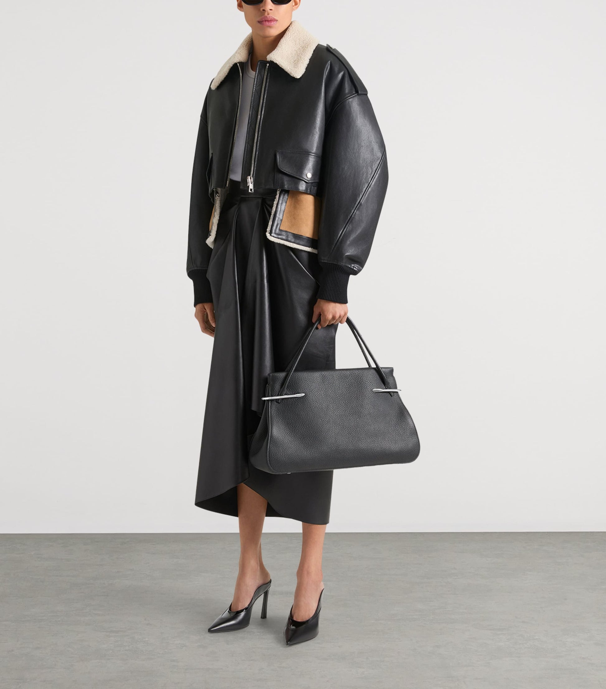 Givenchy Leather Closed-Toe Mules 95