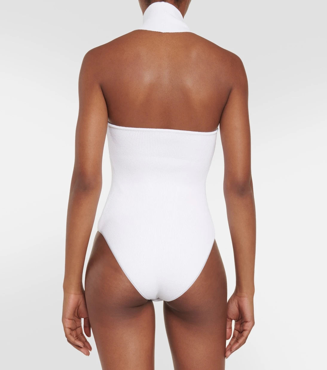 Alaïa - Fitilli örgü halter yaka body