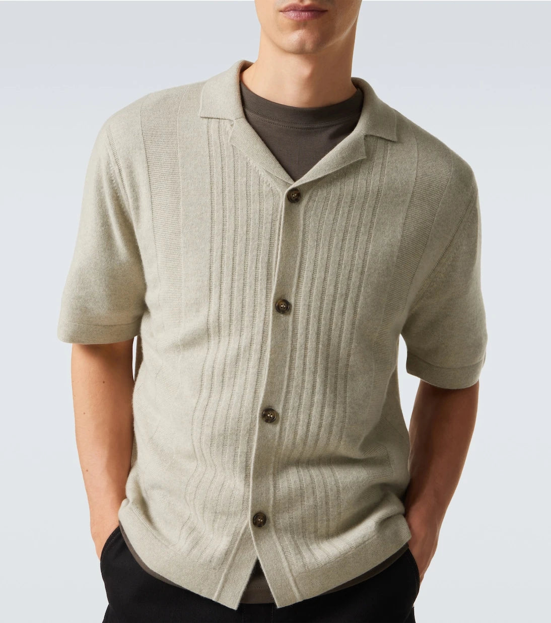 Le Kasha - Gerone knitted cashmere polo shirt