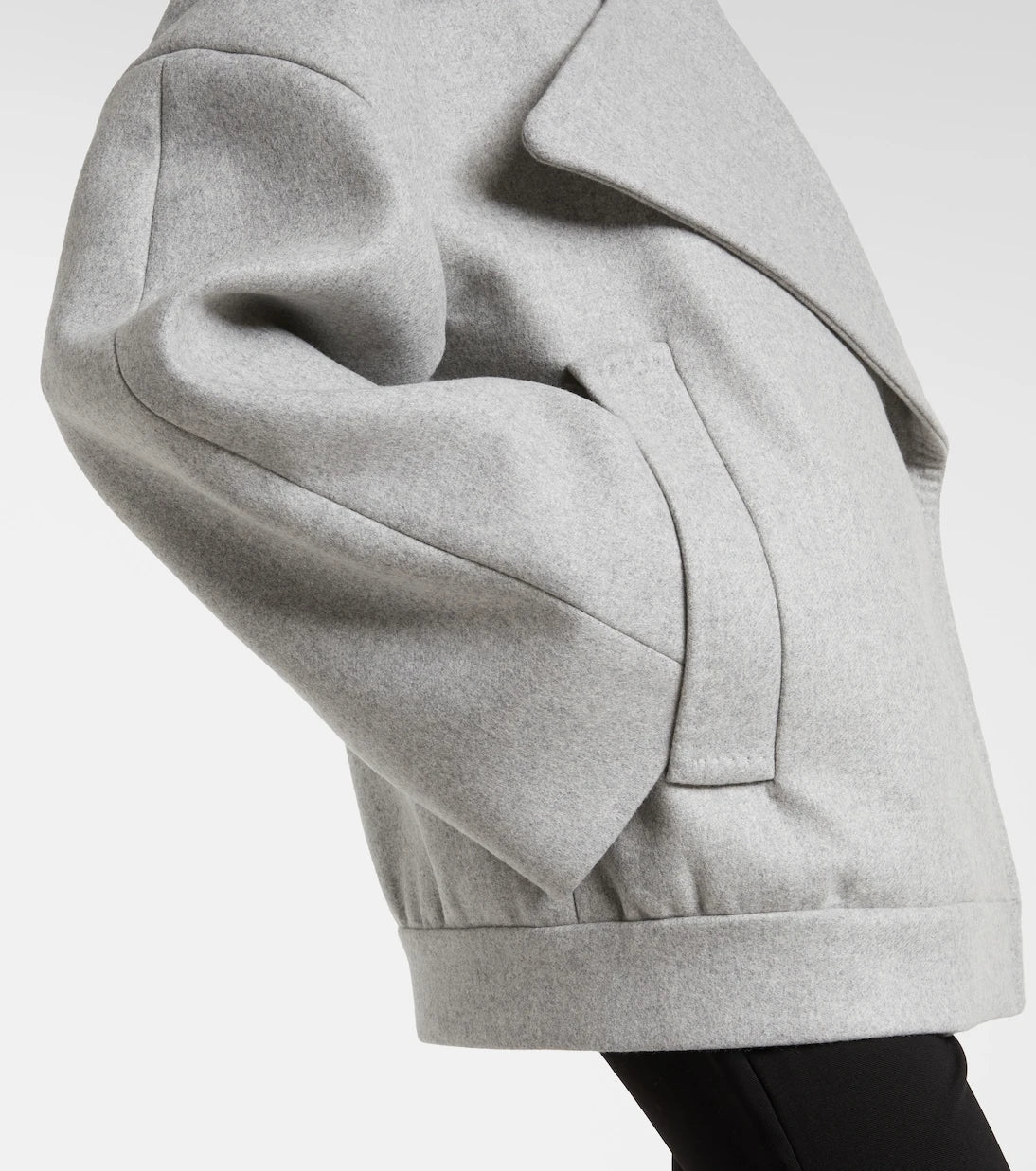 Balmain - Oversized wool and cashmere peacoat