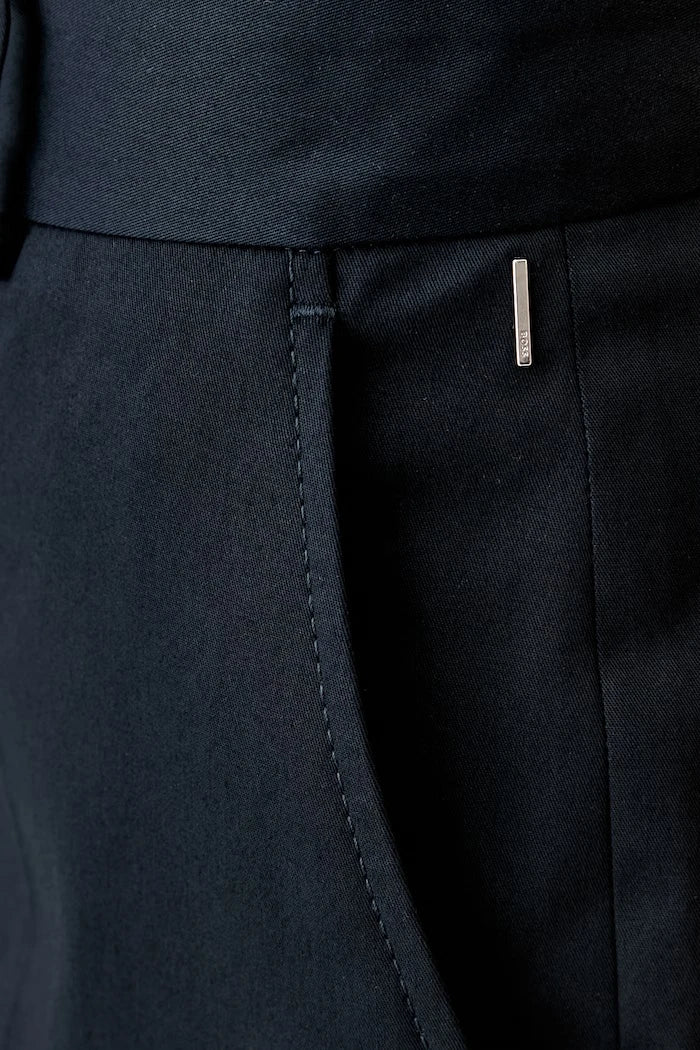 BOSS kadın pamuklu elastan havuç kesim pantolon Tapria-Crop2