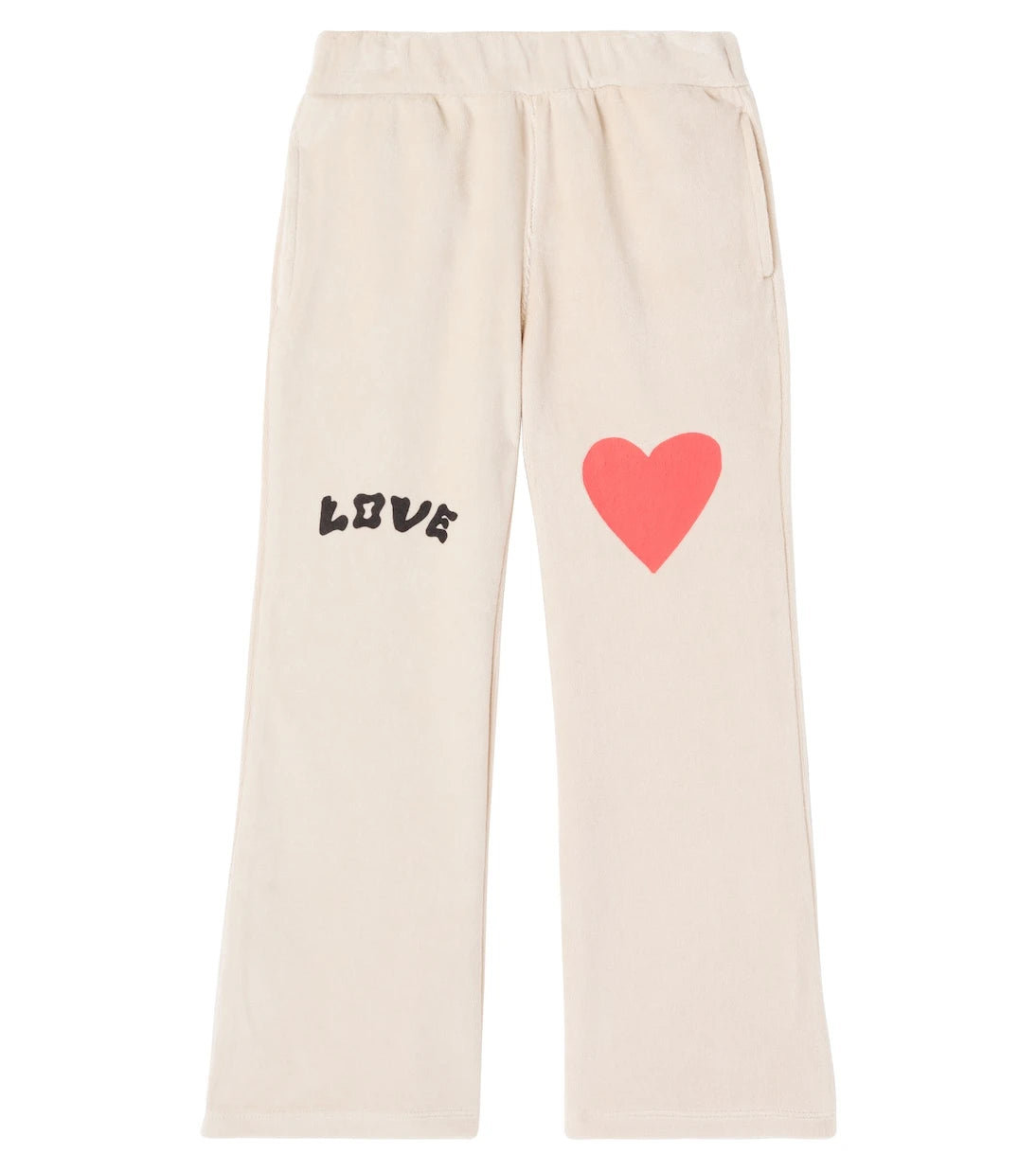 Jellymallow - Heart cotton-blend velour sweatpants