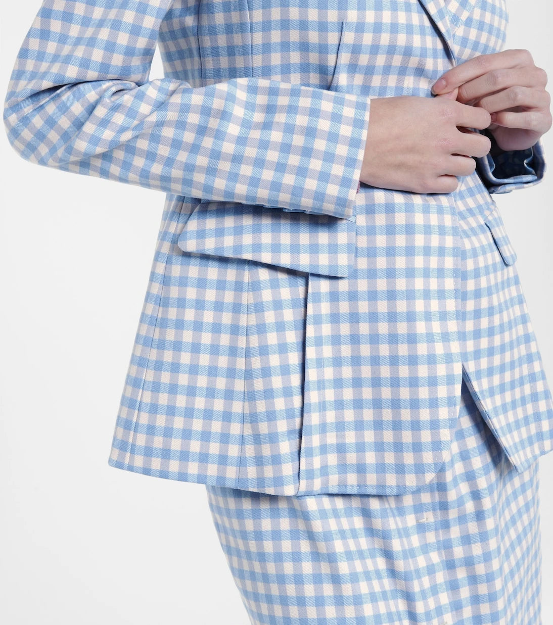 Altuzarra - Beatrix gingham stretch-blend blazer