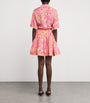 Maje Multi Floral Mini Shirt Dress