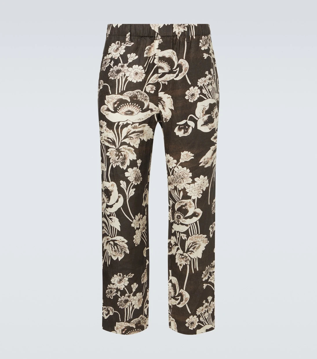 Commas - Floral linen straight pants