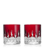 Set of 2 Crystal Lismore Straight Tumblers (180ml)