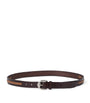 Leather Two-Tone Braided Belt