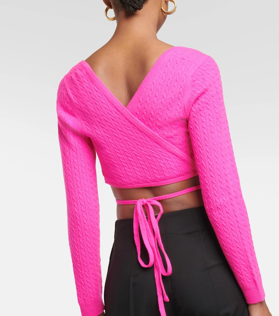 Patou - Cropped wool and cashmere sweater