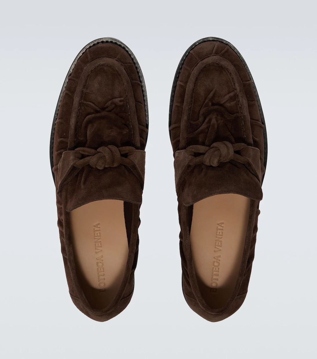 Bottega Veneta - Astaire Knot suede loafers
