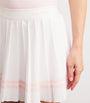 Embroidered Vendome Script Pleated Mini Skort