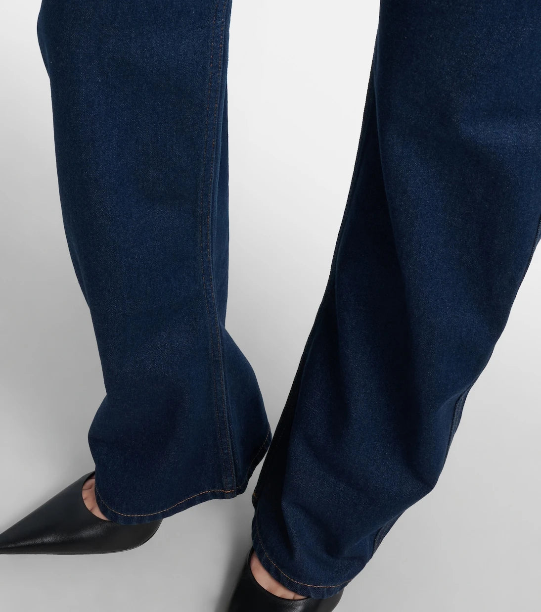 Jean Paul Gaultier - Printed mid-rise straight jeans