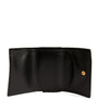 Leather Intrecciato Trifold Wallet