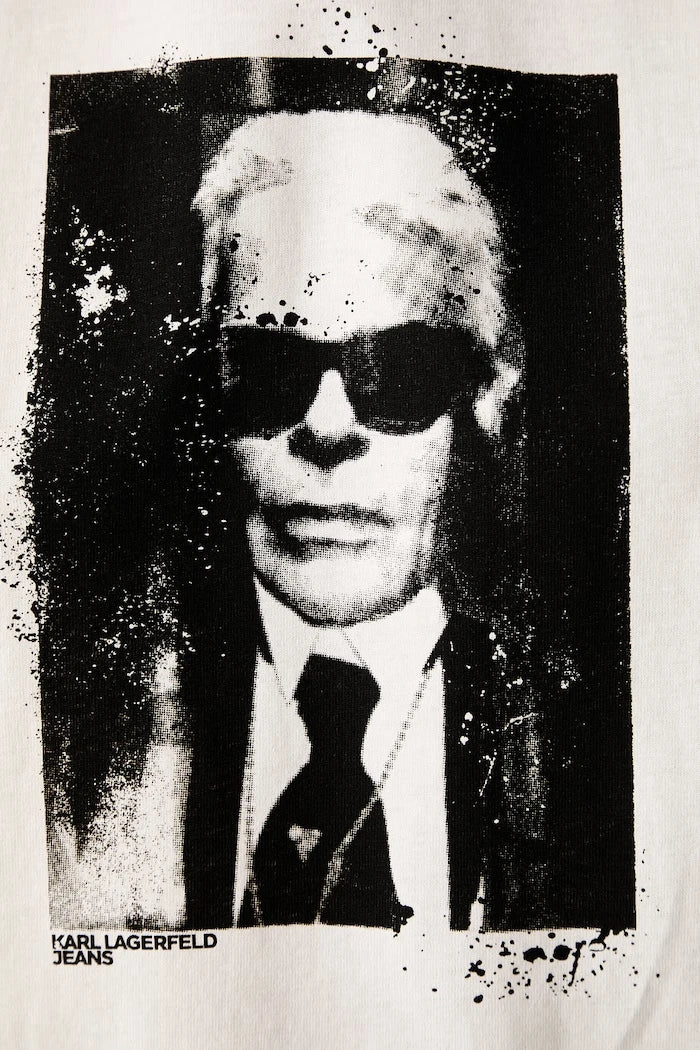 Karl Lagerfeld Jeans kadın pamuklu tişört