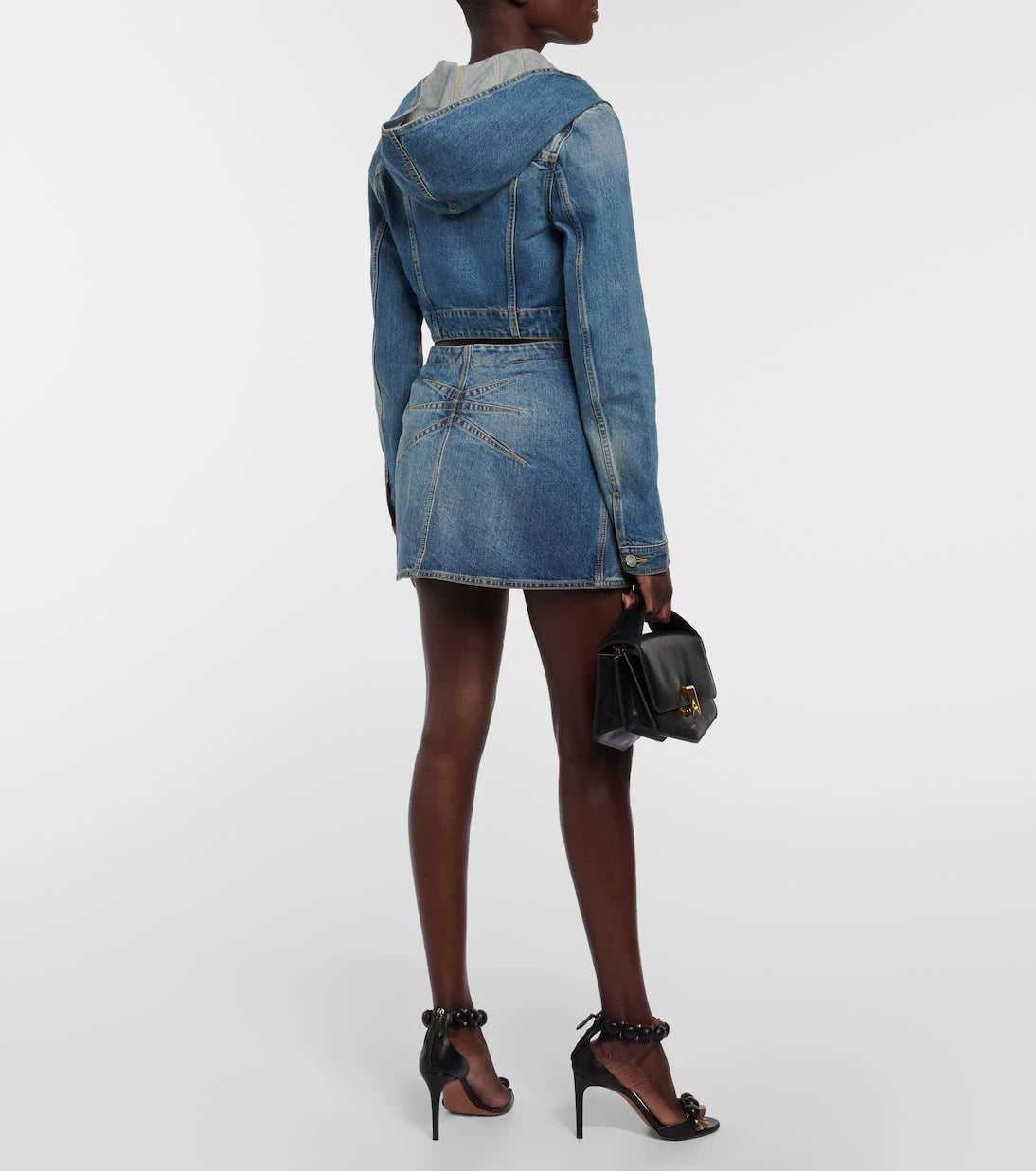 Alaïa - Denim miniskirt