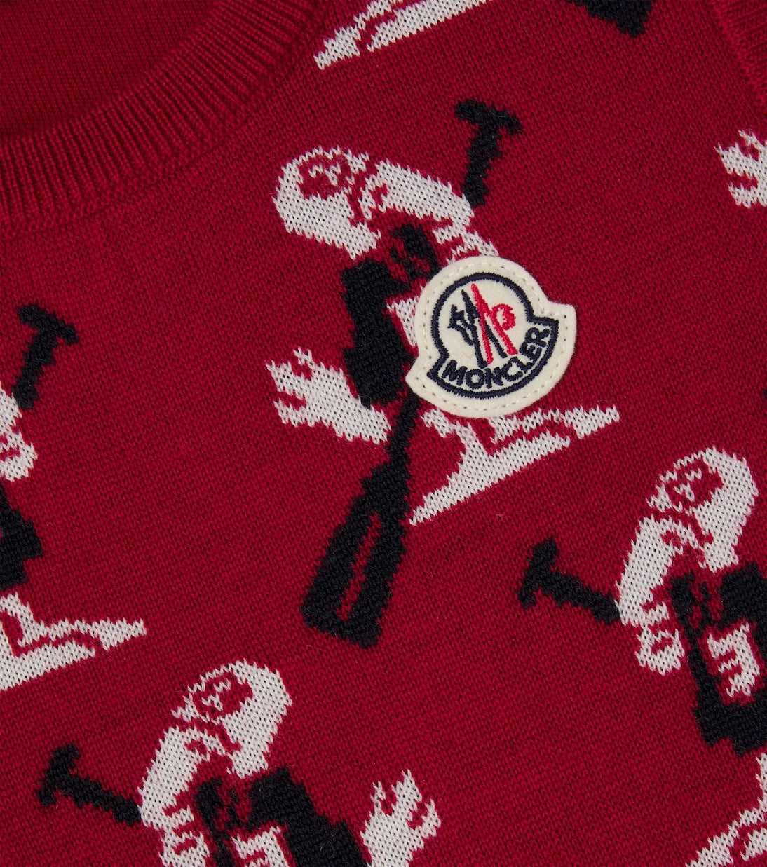 Moncler Enfant - سترة صوف فيرجن بدون أكمام
