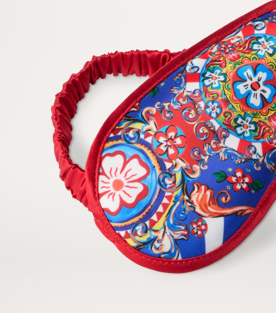 Dolce & Gabbana Casa Carretto Slippers and Sleep Mask Travel Set