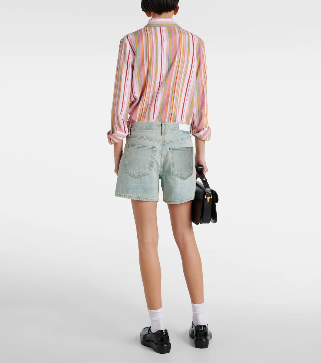 Re/Done - Mid-rise denim shorts