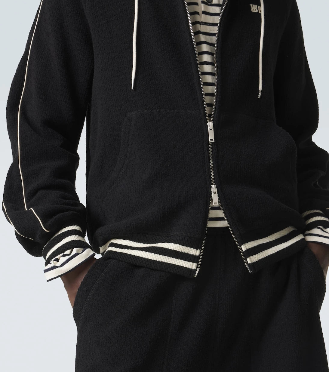 Wales Bonner - Prince cotton-blend terry hoodie