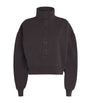 Citizens of Humanity Brown Cotton Funnel-Neck Mirelle Sweatshirt
