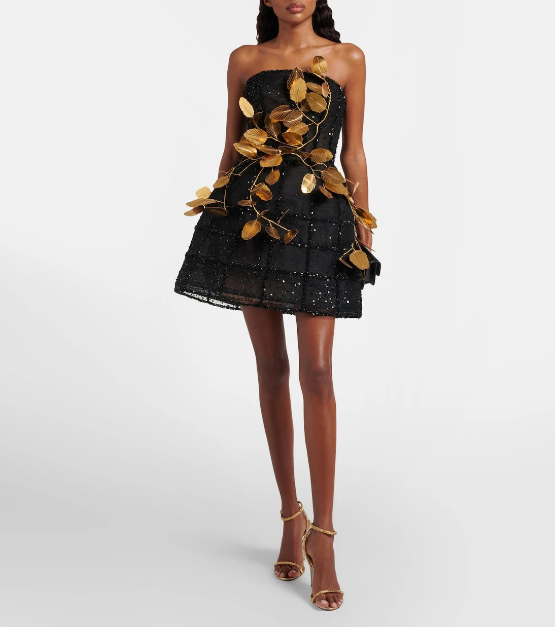 Oscar de la Renta - Embellished sequined cocktail dress