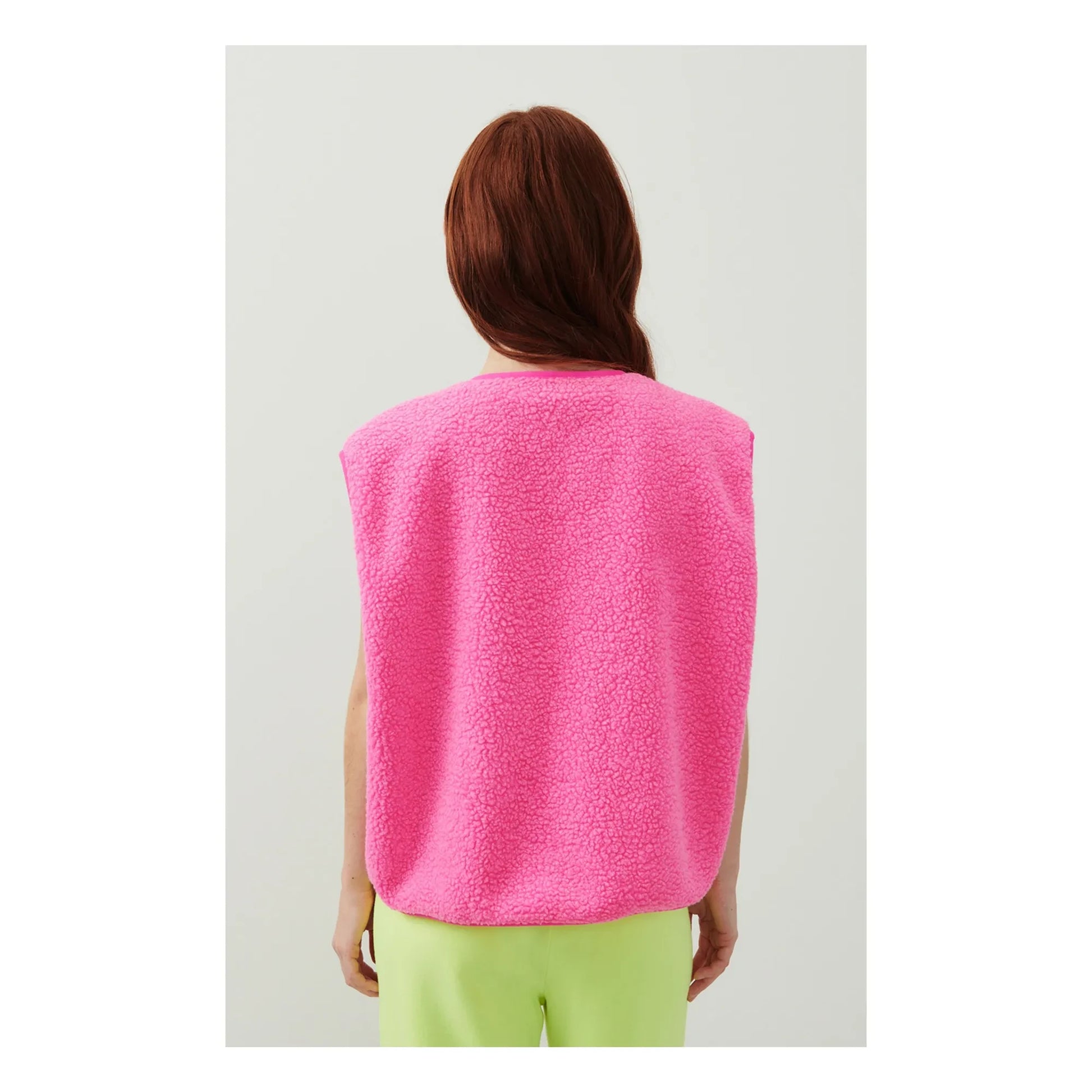American Vintage - Hoktown Sleeveless Jacket | Fluorescent pink