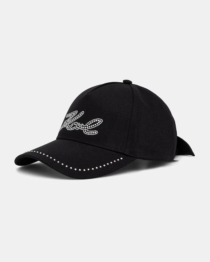 Karl Lagerfeld kadın pamuklu siperlikli şapka K/SIGNATURE