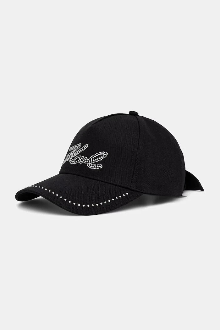 Karl Lagerfeld kadın pamuklu siperlikli şapka K/SIGNATURE