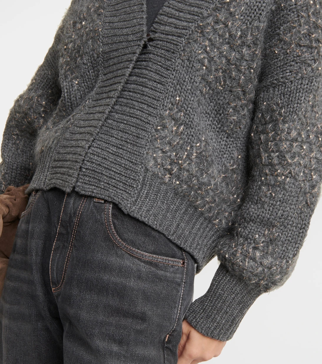 Brunello Cucinelli - Wool, cashmere, and silk cardigan
