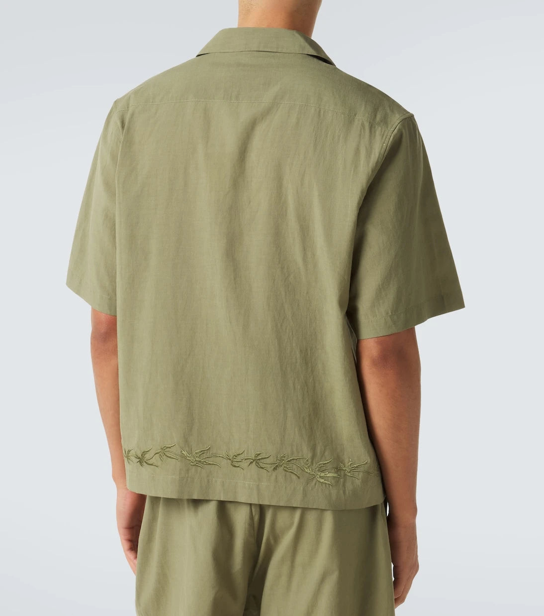 Commas - Embroidered bowling shirt