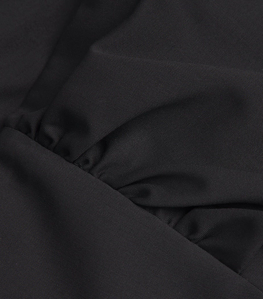 Black Virgin Wool Strapless Waistcoat