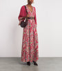 Etro Pink Crepe de Chine Paisley Maxi Dress