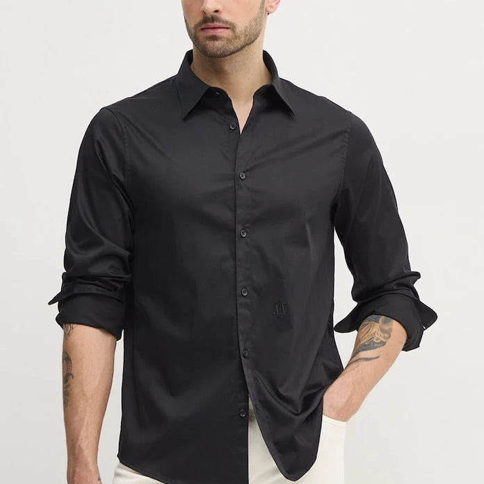Armani Exchange erkek pamuk elastan gömlek