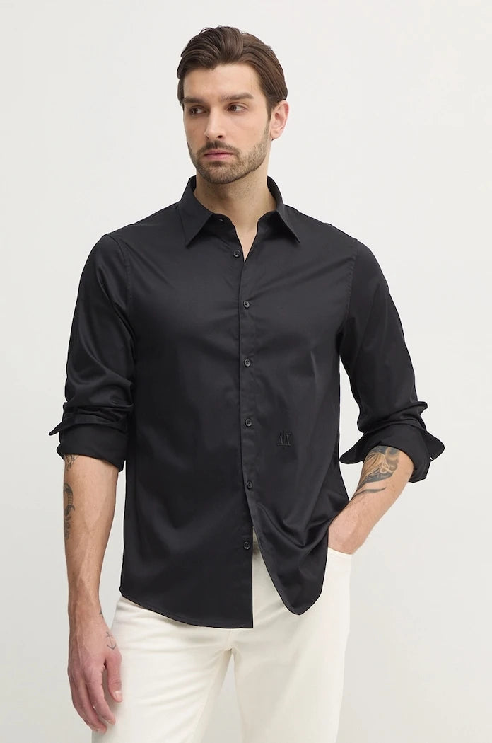 Armani Exchange erkek pamuk elastan gömlek